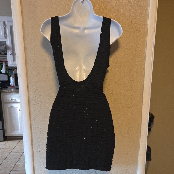 Forever 21 Black Sparkle Mini Dress - Picture 2 of 4